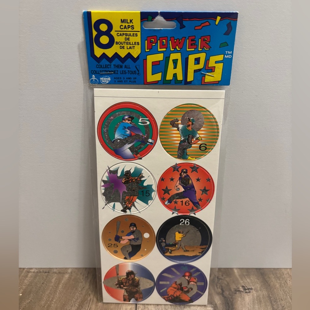 Vintage 90s ThinkWay Toys Power Caps, Pogs